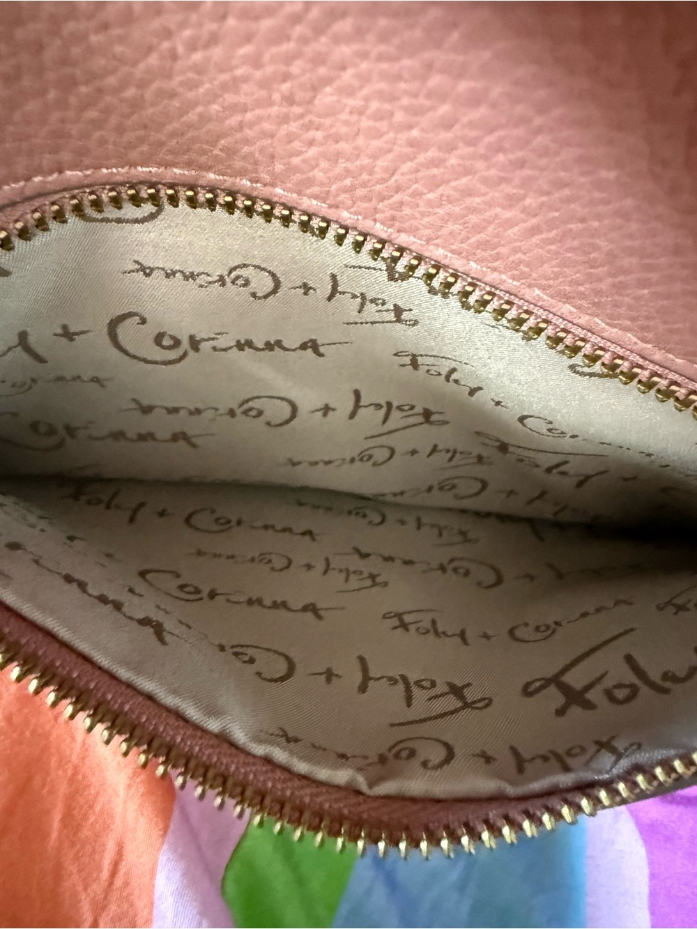 Foley and Corinna Mauve Leather Tote Bag Optional Crossbody Sleek Everyday - Picture 2 of 4